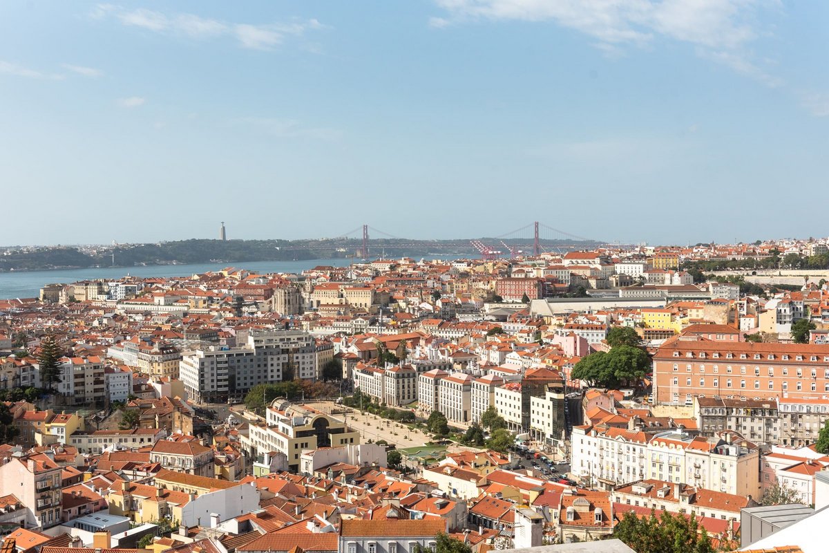 Vista área da cidade de Lisboa