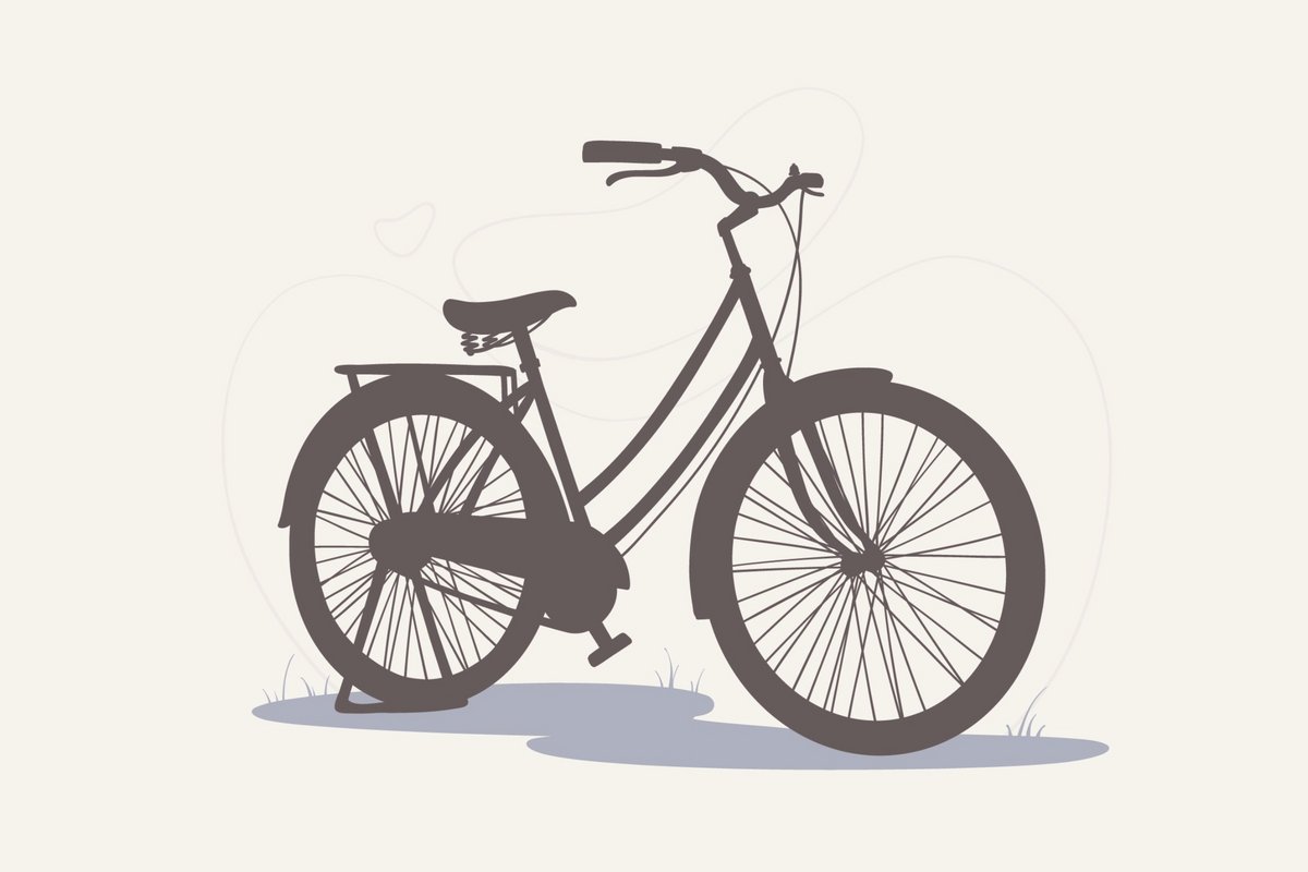 Ilustração de uma Bicicleta