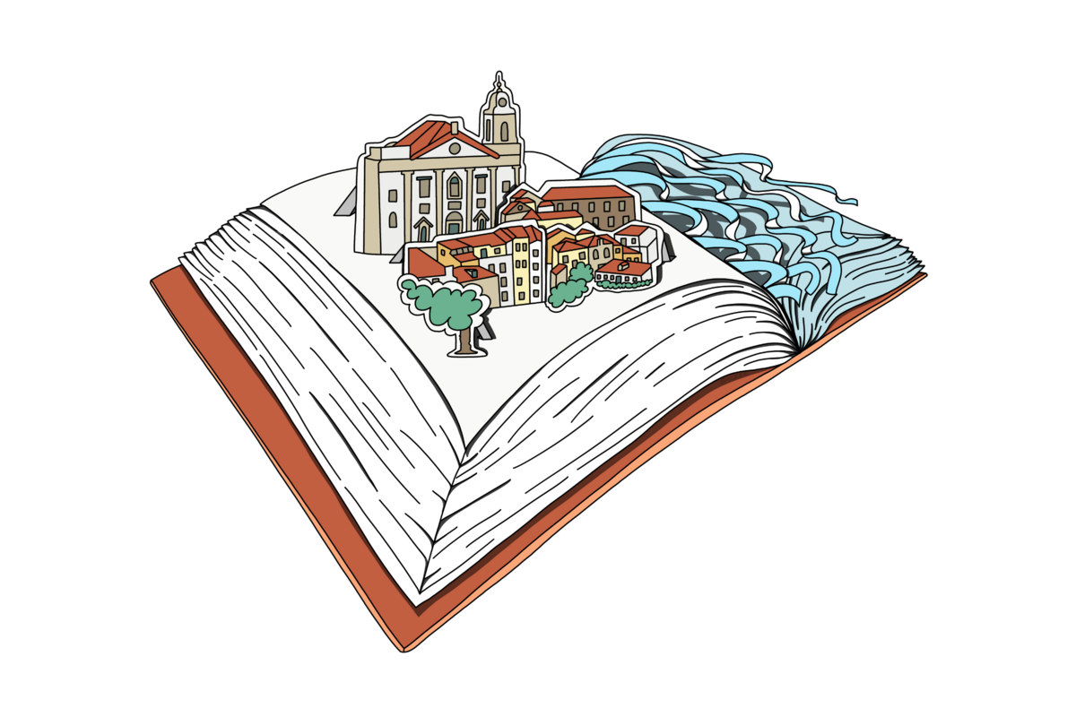Imagem de um livro aberto