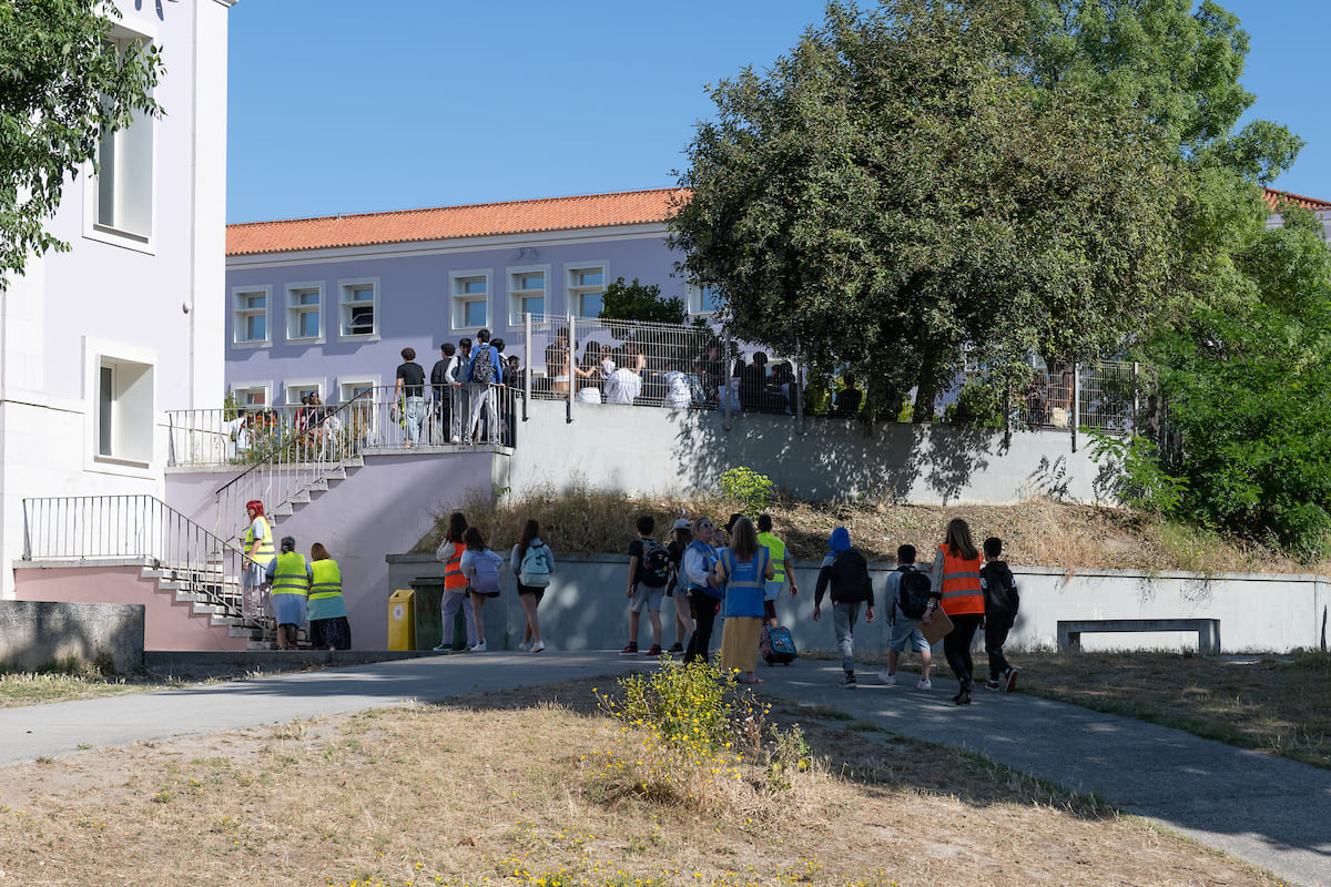 Simulacro realizado na Escola Básica e Secundária Gil Vicente