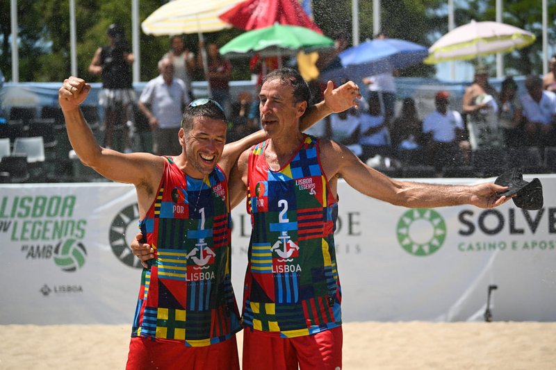 [Translate to English:] Hugo Ribeiro e Alexandre Afonso vencedores da 2ª edição do "Lisboa Beach Volleyball Lengend by AMB"