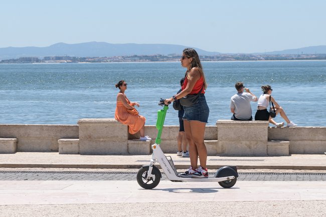 Tempo quente em Lisboa