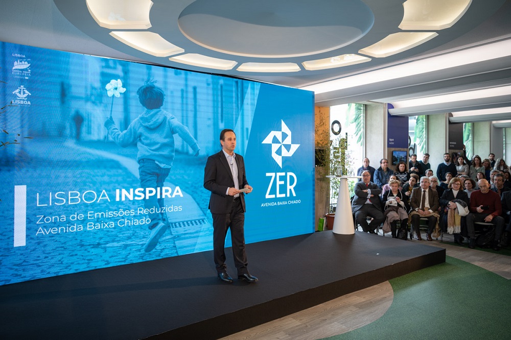 Fernando Medina na apresentação da ZER Avenida Baixa-Chiado