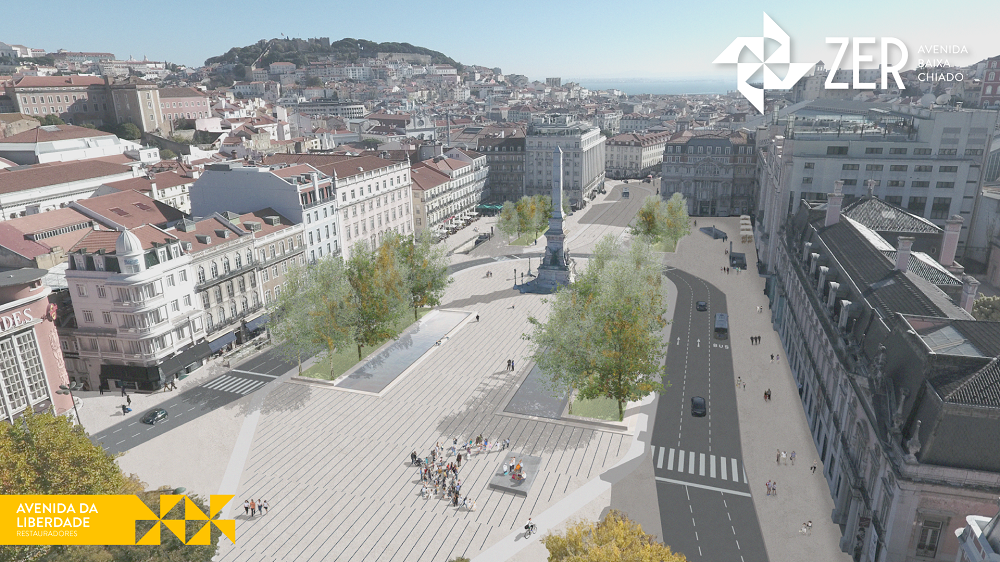Passeio público entre os Restauradores e a Praça da Alegria