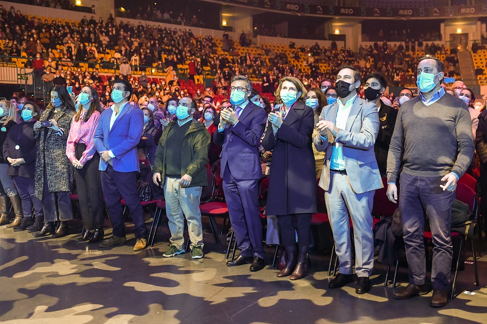Carlos Moedas, presidente da Câmara Municipal de Lisboa, e Diogo Moura, vereador da Cultura, estiveram presentes no concerto de homenagem ao fadista lisboeta
