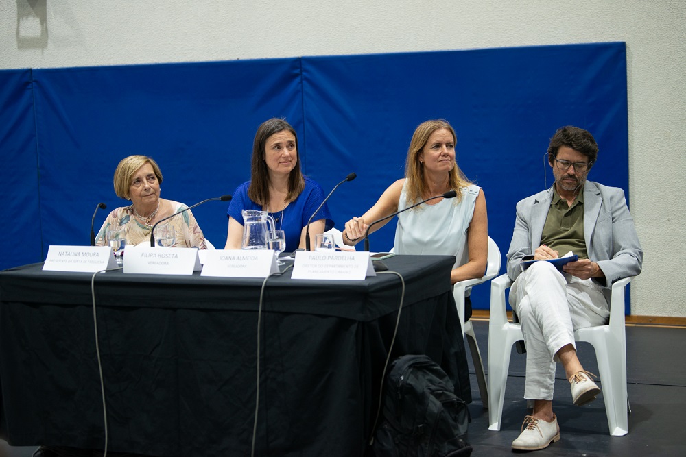 Natalina Moura, Filipa Roseta e Joana Almeida - sessão pública sobre a requalificação da Quinta do Ferro