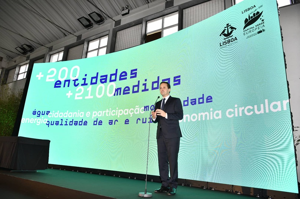 Fernando Medina na apresentação do Compromisso Lisboa Capital Verde Europeia 2020 - Ação Climática Lisboa 2030