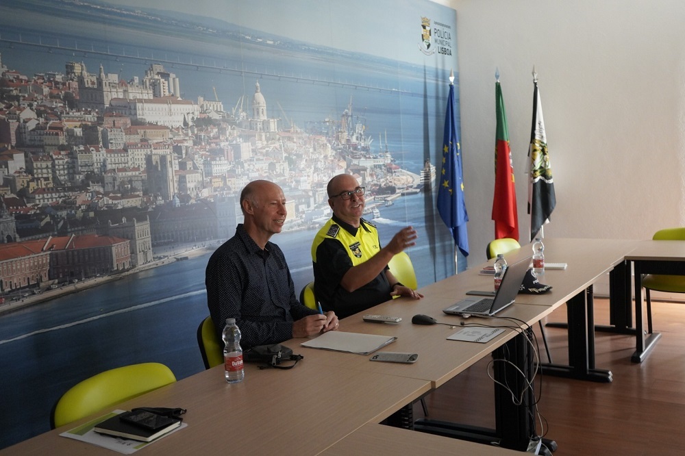 Michel Felkay, comandante da PM de Paris, e Paulo Caldas, comandante da PM de Lisboa