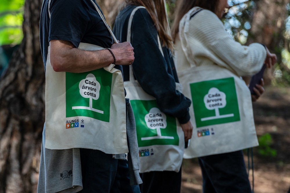 A plantação foi realizada através do projeto municipal Life Lungs em parceria com a Junta de Freguesia de Alvalade