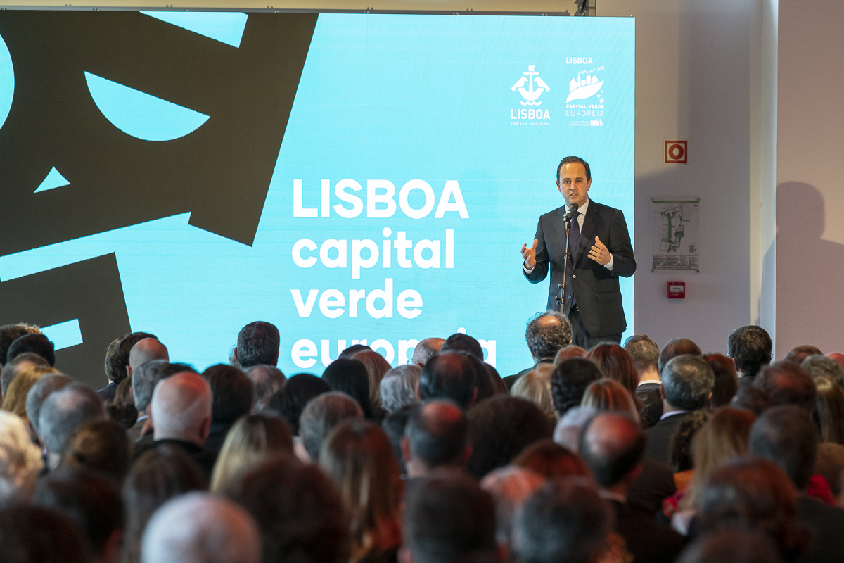 Fernando Medina na apresentação da programação oficial de Lisboa Capital Verde Europeia 2020