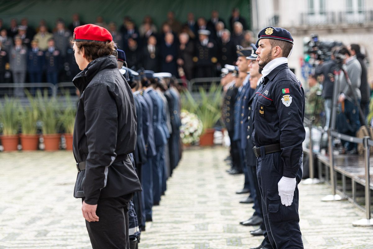 Cerimónia oficial da Restauração da Independência, na Praça dos Restauradores