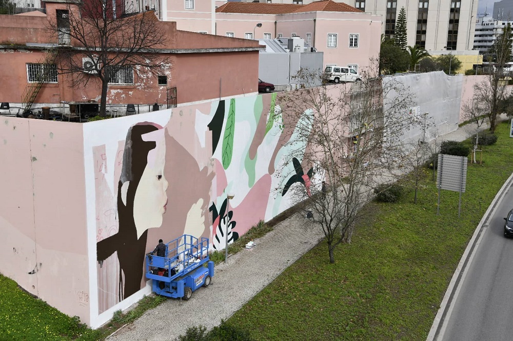 Mural do Compromisso, na Avenida Calouste Gulbenkian
