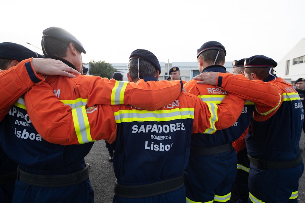 Sapadores Bombeiros regressam da missão de socorro na Turquia - Aeródromo de Trânsito do Figo Maduro