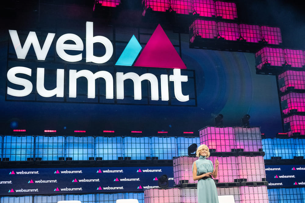 Katherine Maher, CEO da Web Summit, destacou o trabalho da organização que contribuiu para o sucesso de mais uma edição da Web Summit