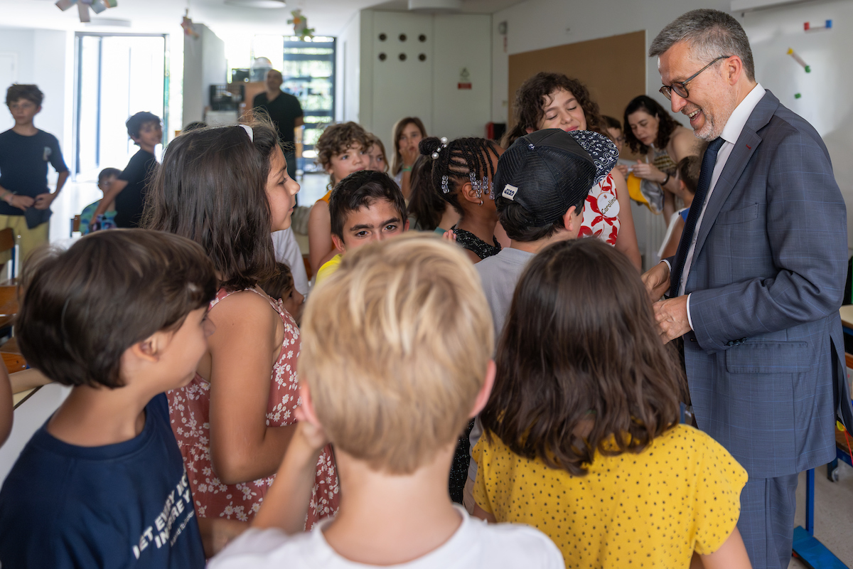 As crianças interpelaram diretamente o presidente da Câmara Municipal, Carlos Moedas