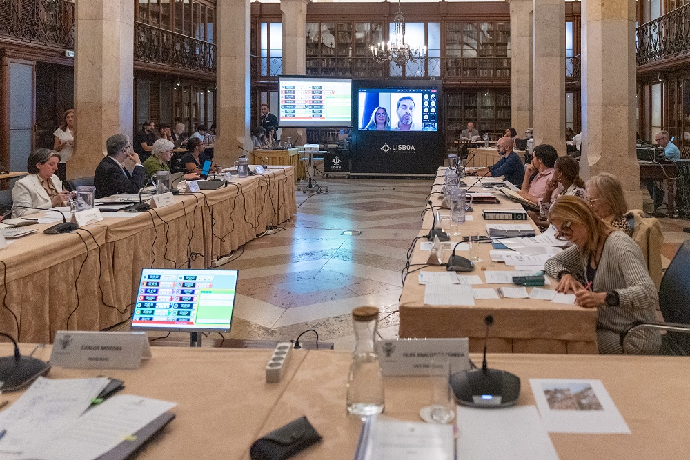 Reunião da Câmara Municipal de Lisboa - Sala do Arquivo, Paços do Concelho