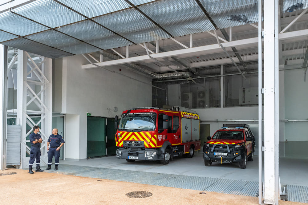 Posto de socorro avançado do Regimento de Sapadores Bombeiros de Lisboa - Arco do Cego