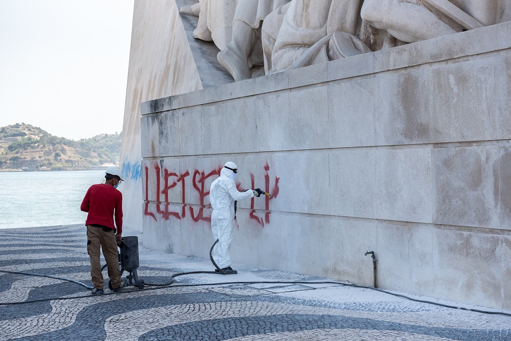 Limpeza do Padrão dos Descobrimentos após peritagem da Polícia Judiciária