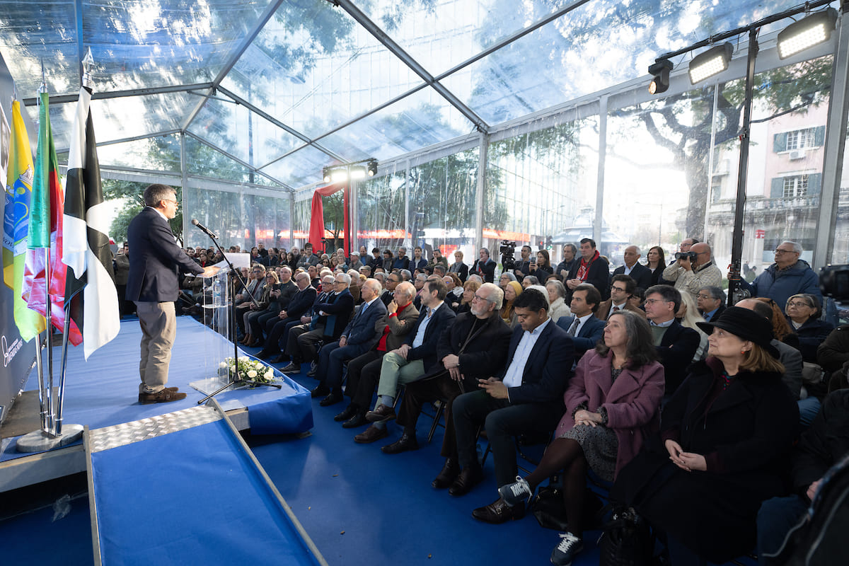 Cerimónia de inauguração do memorial a Vasco Morgado