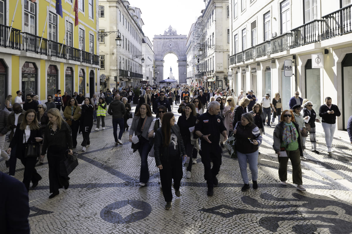 Teste ao sistema de alerta de tsunami - Rua Augusta
