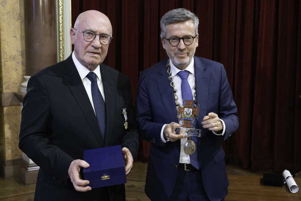 Vitor Filipe, presidente da AFL e Carlos Moedas, presidente da CML