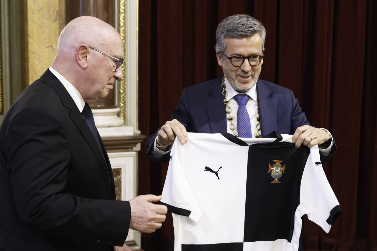 Vitor Filipe, presidente da AFL e Carlos Moedas, presidente da CML