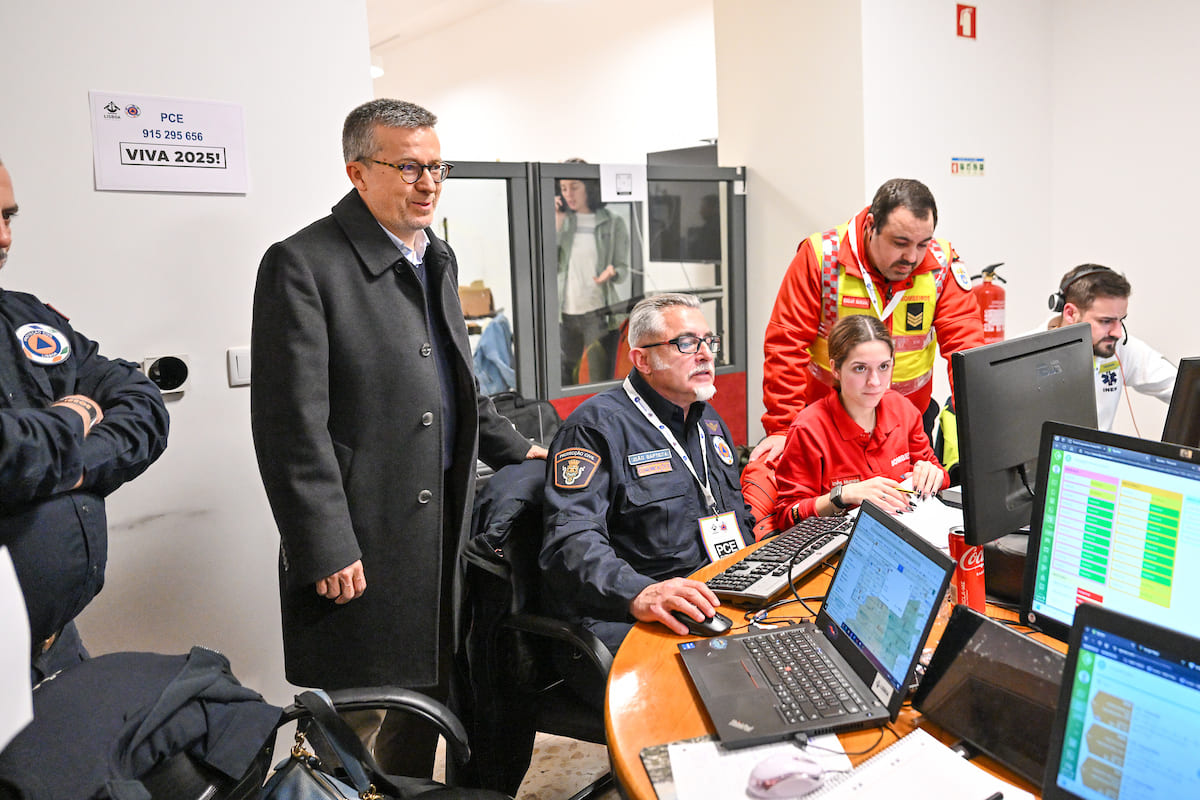Carlos Moedas cumprimentou e agradeceu a todas as equipas pelo trabalho realizado nesta operação.