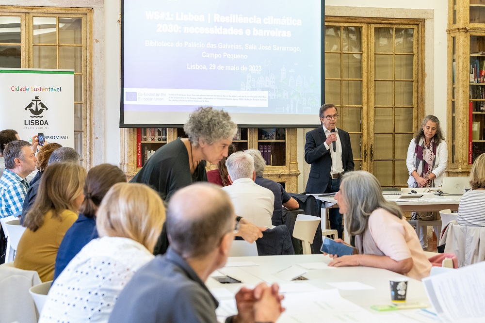 Workshop "Resiliência climática 2030: necessidades e barreiras" - Biblioteca Palácio Galveias