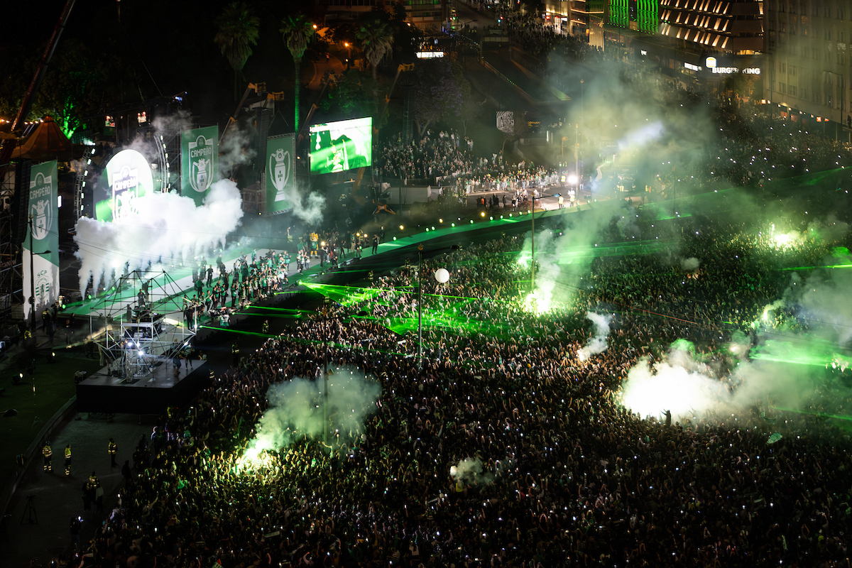 A Câmara Municipal de Lisboa felicita Sporting pelo título de campeão nacional (fotografia arquivo)
