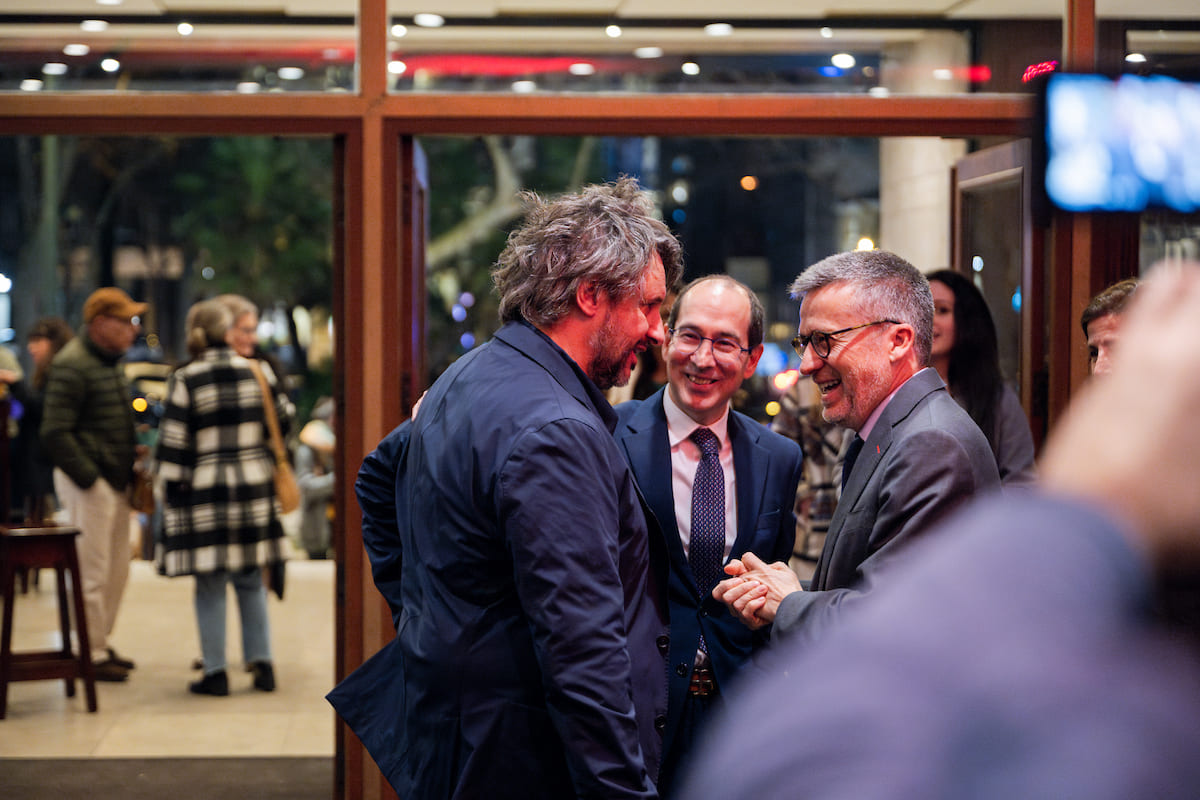 Carlos Moedas (presidente da CML), Pedro Moreira (Lisboa cultura) e o compositor Rui Massena.