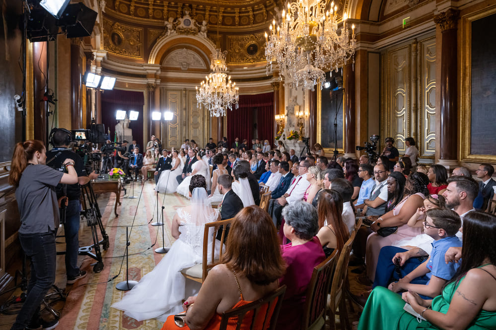 Cerimónia Civil dos Casamentos de Santo António 2022 - Salão Nobre dos Paços do Concelho