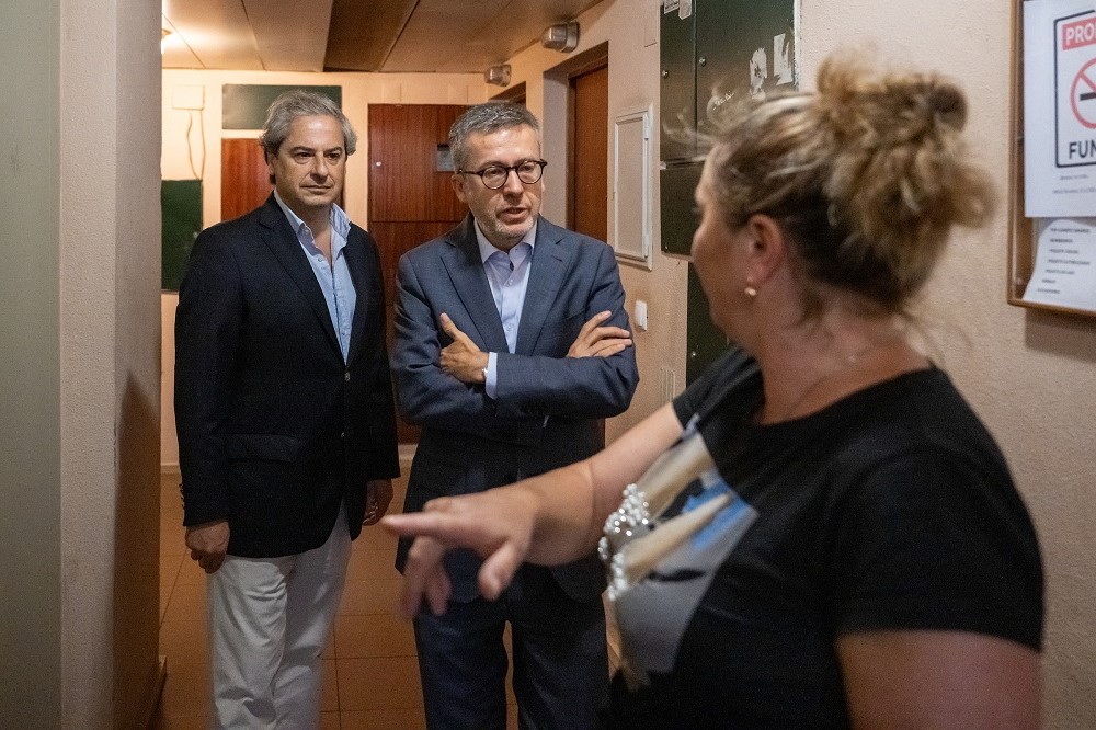 Fernando Angleu, presidente da Gebalis, e Carlos Moedas, presidente da Câmara Municipal de Lisboa