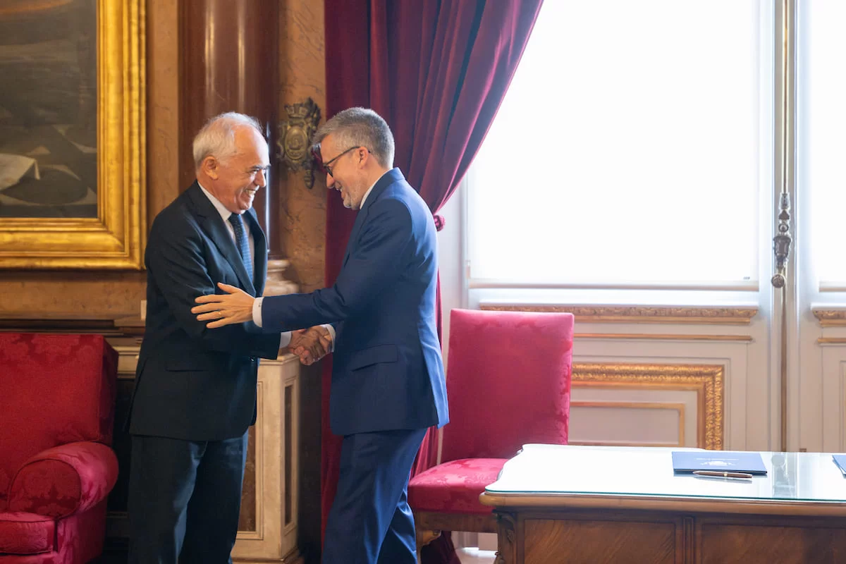 Embaixador do Brasil Raimundo Silva e Presidente da CML Carlos Moedas