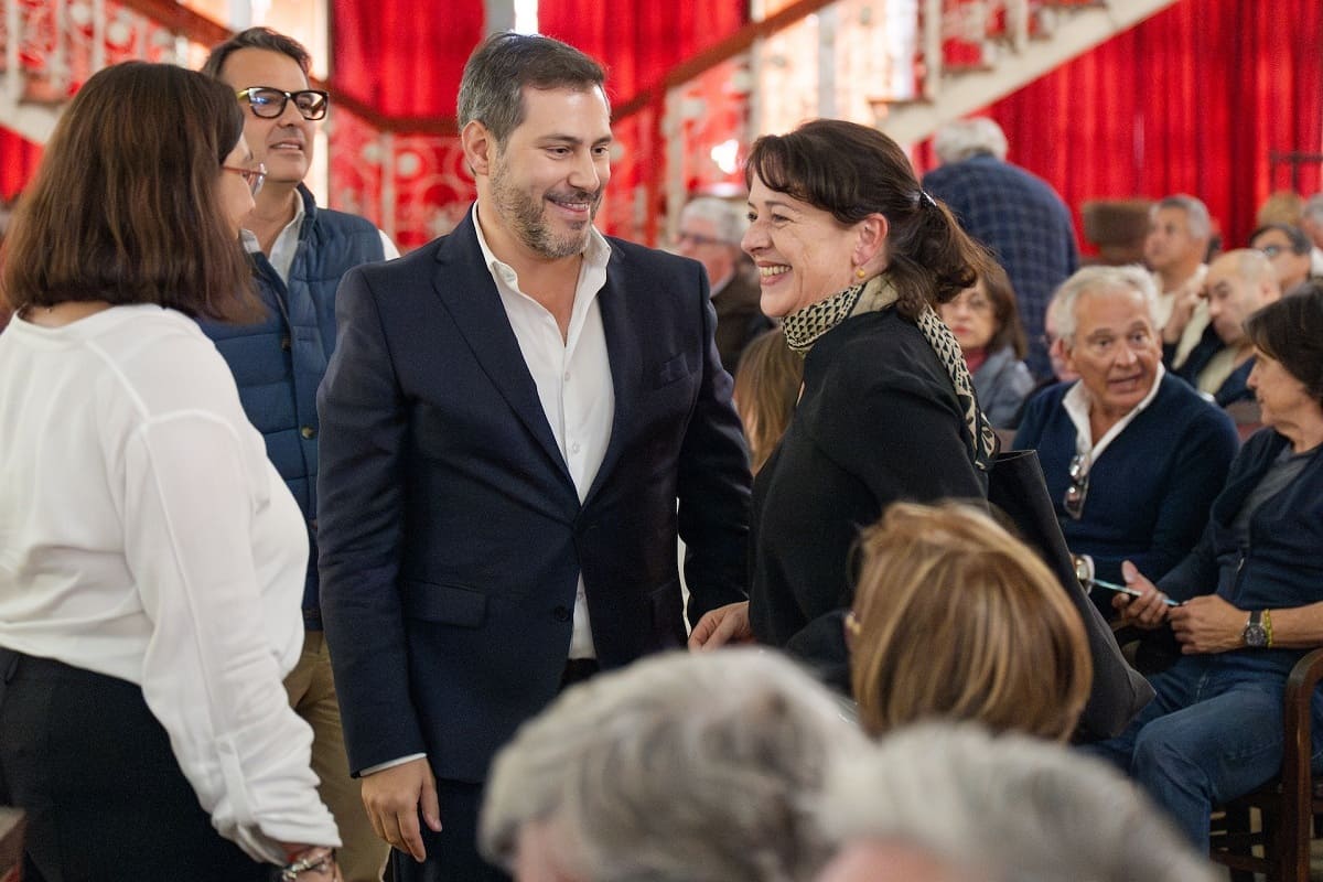 Diogo Moura e Catarina Portas, fundadora da Loja "A Vida Portuguesa"