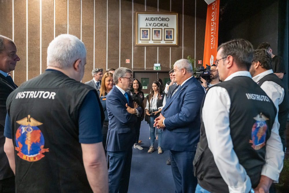 Carlos Moedas, presidente da CML, na abertura do Curso Medical Response to Major Incidentes - Templo Radha Krishna