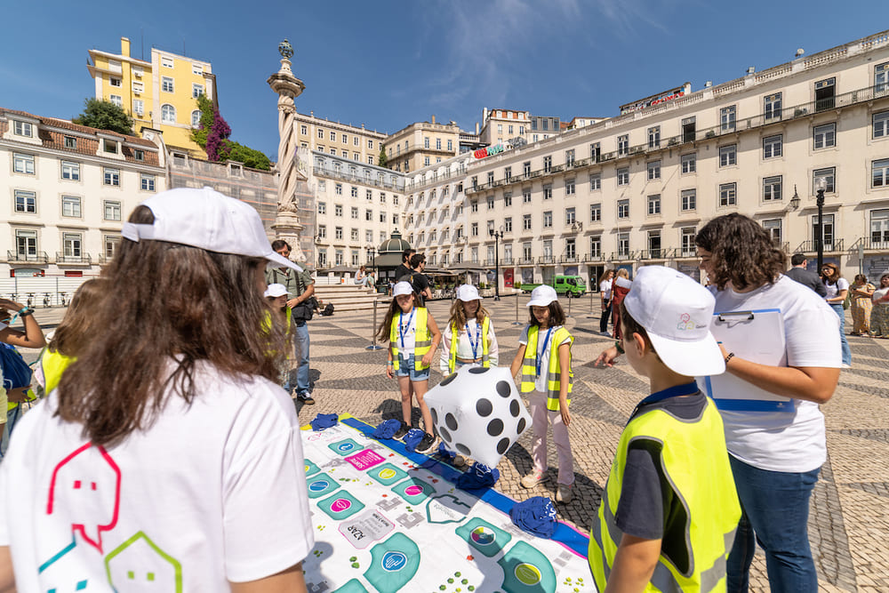 Celebração do Dia da Criança na Praça do Município