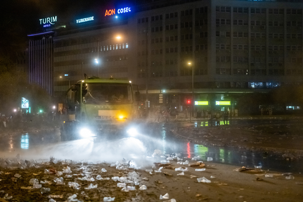 Ação de limpeza da Higiene Urbana da Câmara de Lisboa 