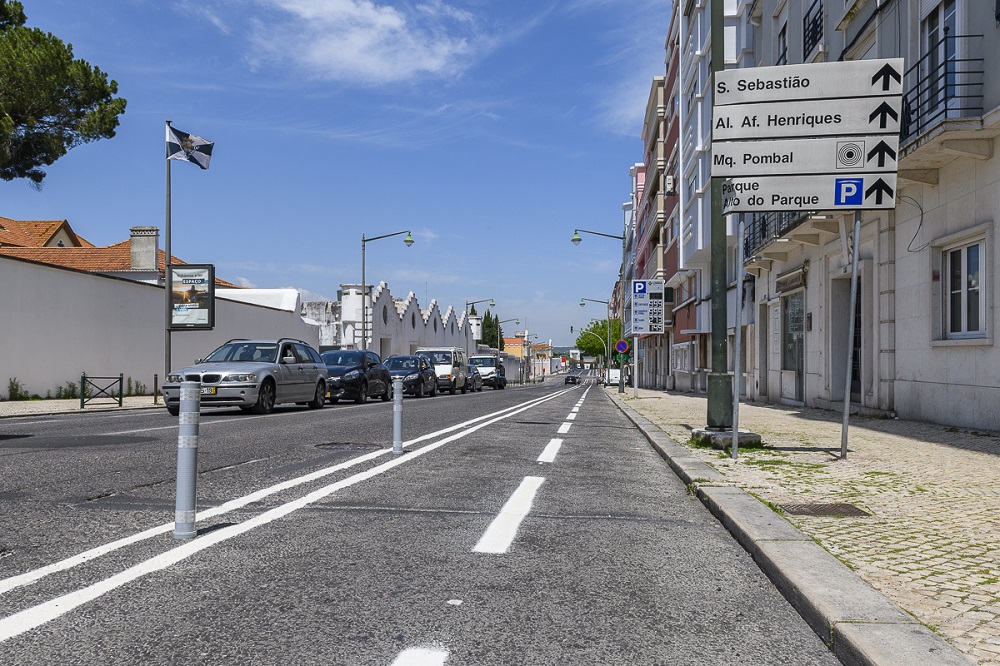 Na Rua Marquês de Fronteira, em Campolide, a ciclovia será bidirecional