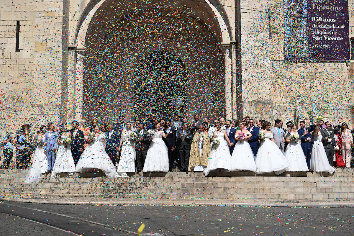 Festejos dos 15 casais dos Casamentos de Santo António na Sé de Lisboa