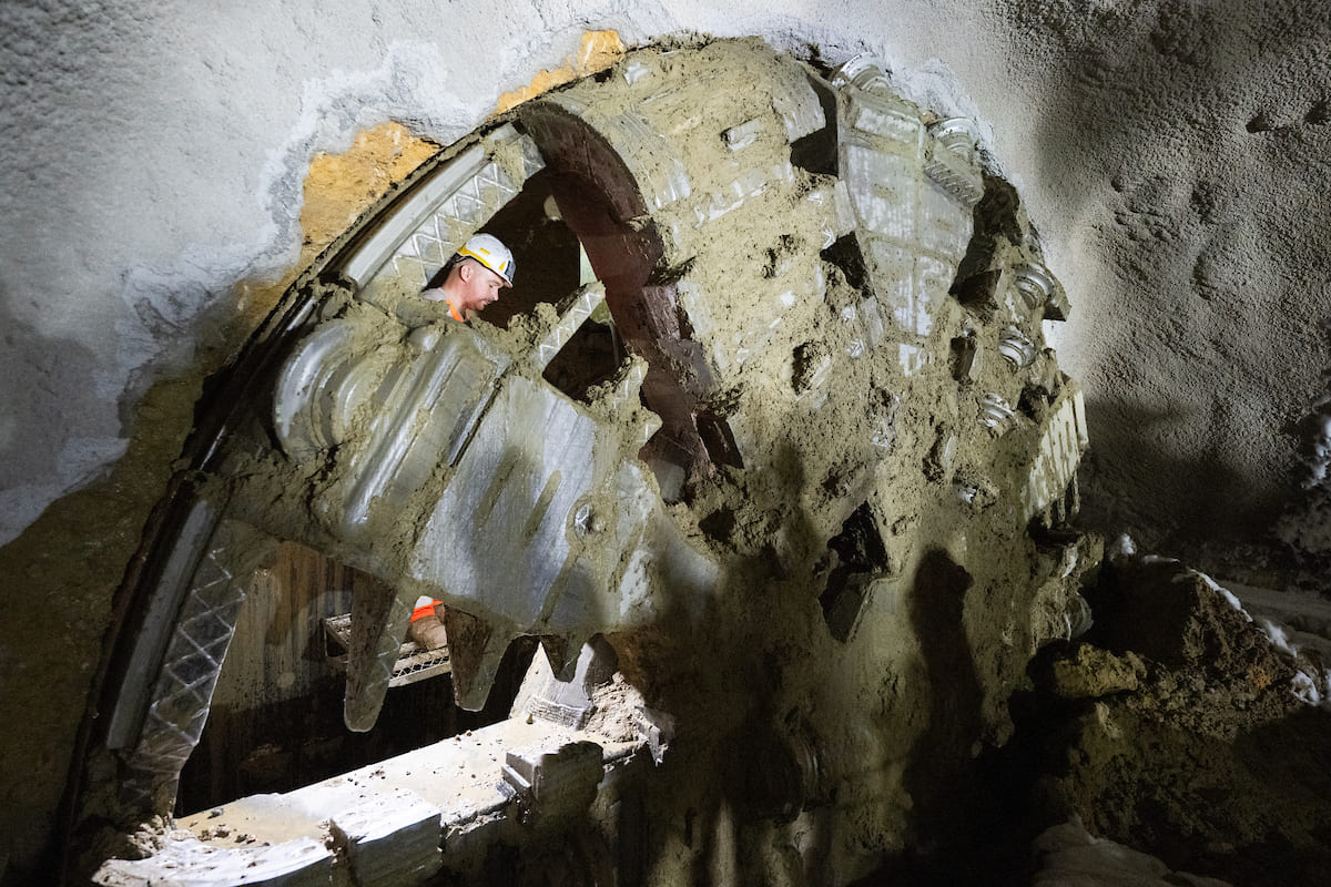 Chegada da tuneladora H2OLi a Santa Apolónia