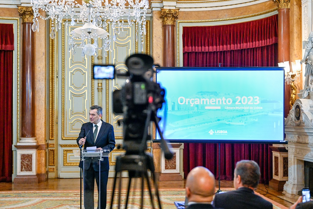 Apresentação da proposta do orçamento municipal de Lisboa 2023 - Salão Nobre dos Paços do Concelho