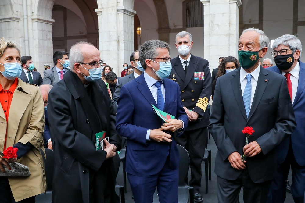 Carlos Moedas e Marcelo Rebelo de Sousa - Comemorações dos 50 anos do 25 de Abril no Páteo da Galé