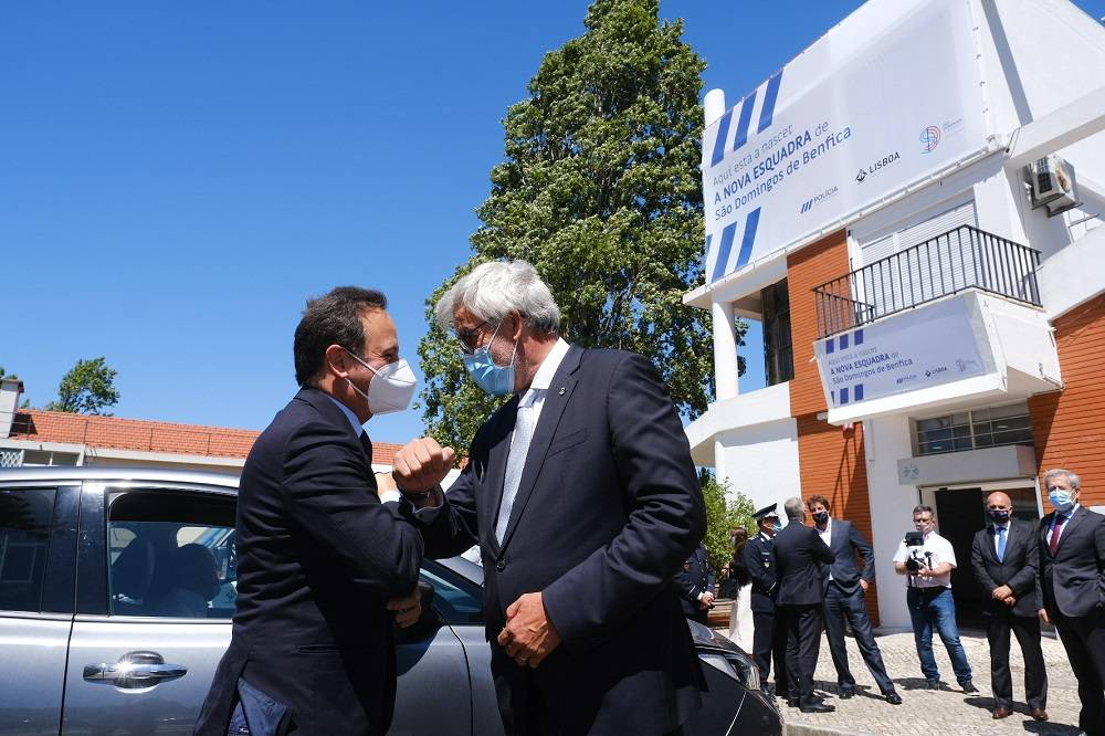 Fernando Medina, presidente da CML, e António Cardoso, presidente da Junta de São Domingos de Benfica