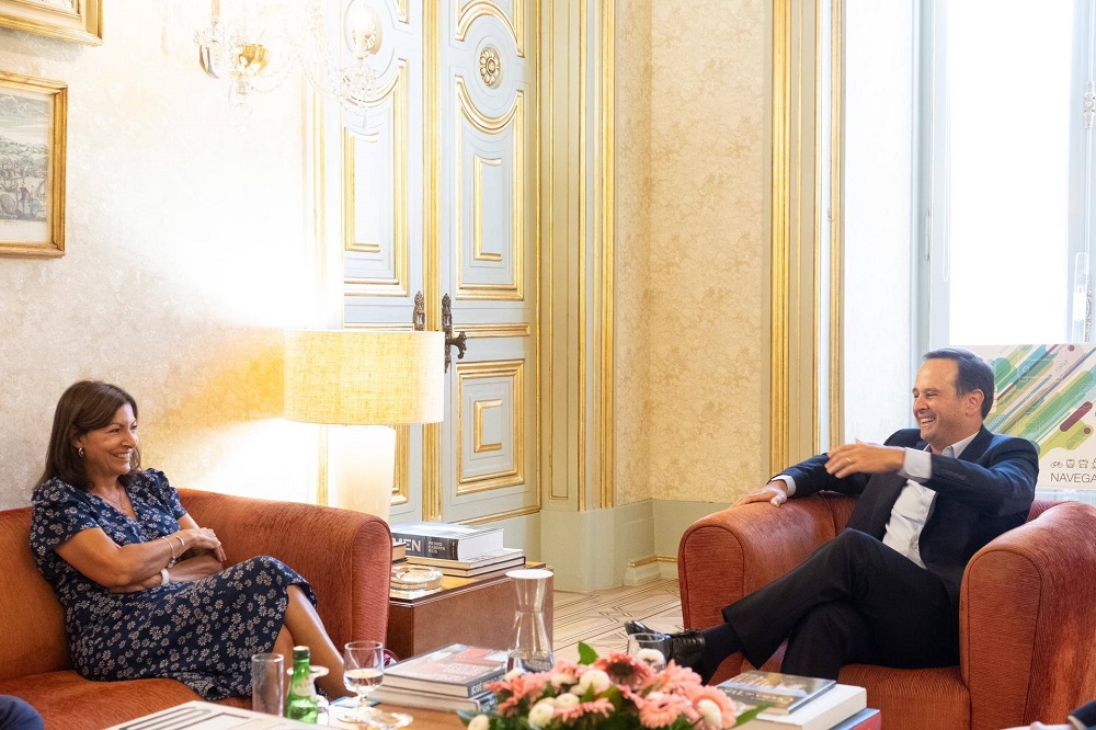 Fernando Medina recebe em Lisboa a presidente da câmara de Paris, Anne Hidalgo