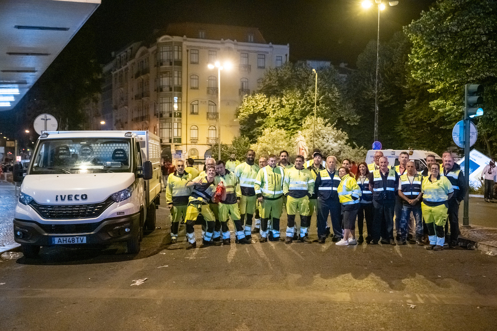Equipas da Higiene Urbana da Câmara Municipal de Lisboa