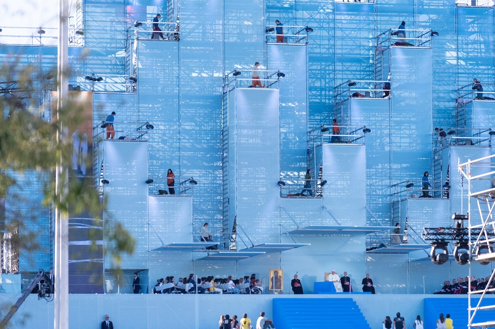 Encenação de uma das estações da Via Sacra