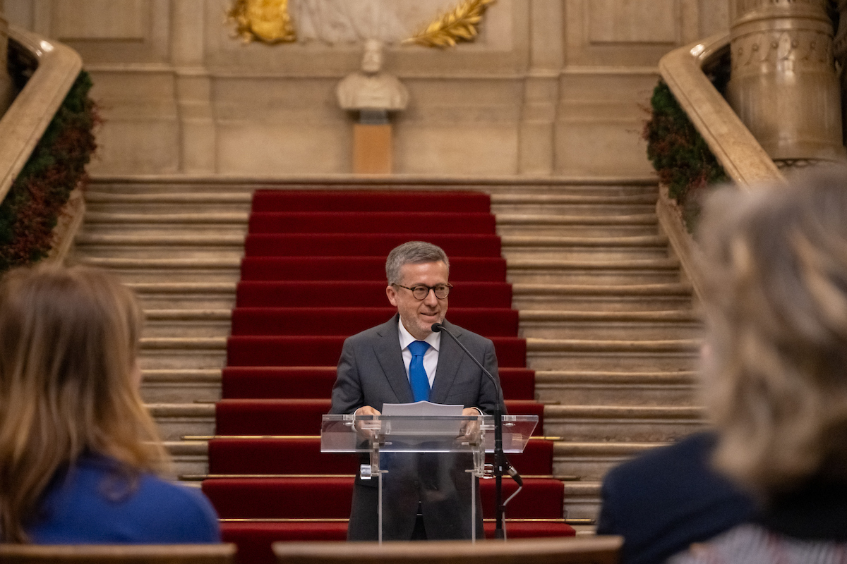 Na inauguração, Carlos Moedas salientou o que o presépio representa “uma ideia de simplicidade, de encontro e de acolhimento”