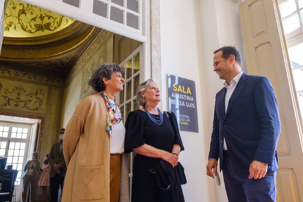 Inauguração da Sala Agustina Bessa-Luís - Catarina Vaz Pinto, Mónica Baldaque, Fernando Medina