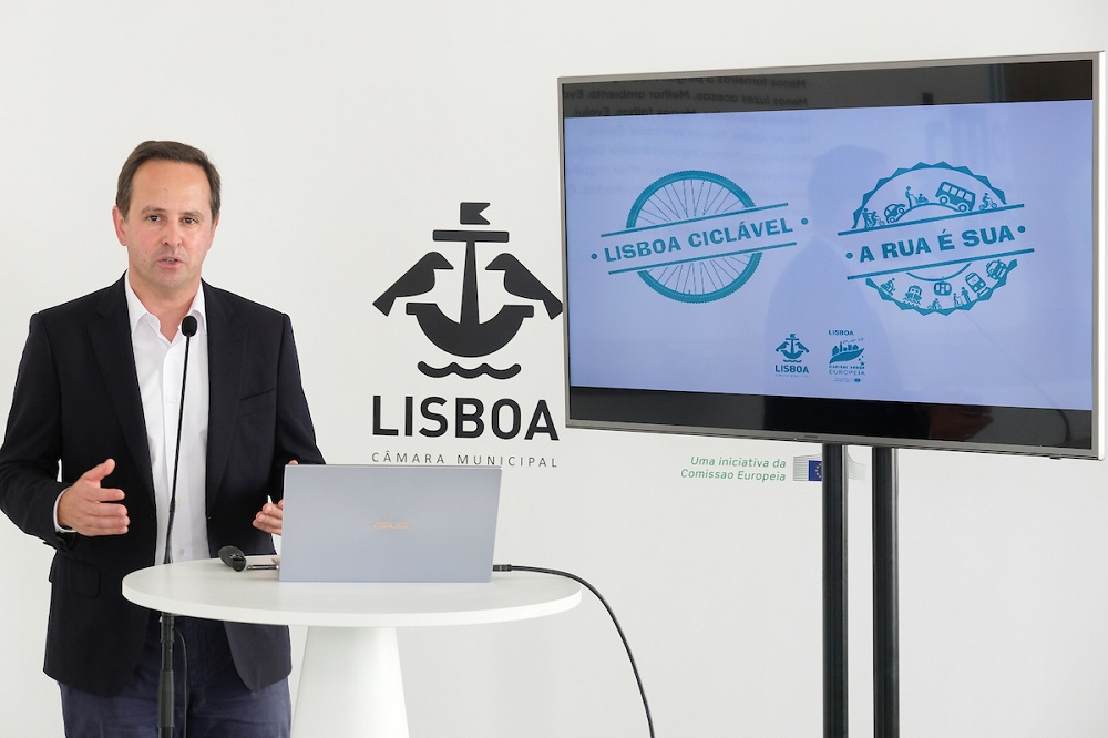 Fernando Medina, presidente da Câmara Municipal de Lisboa, apresenta plano de transformação do espaço público
