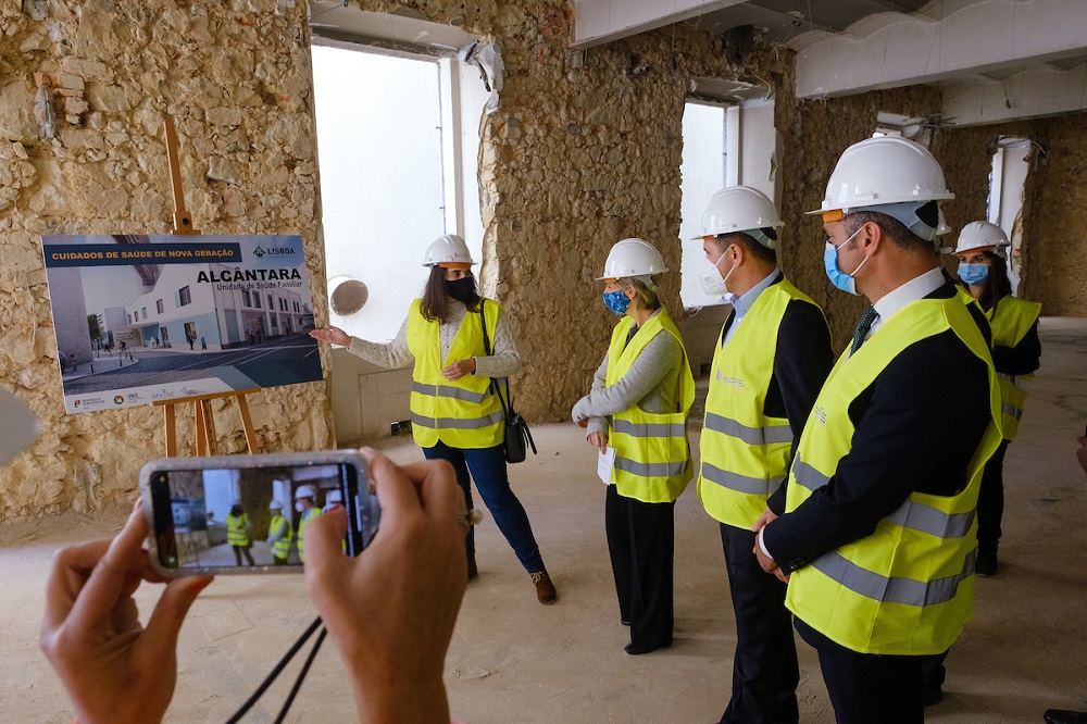 Lançamento das obras da USF Alcântara - Marta Temido, Fernando Medina, Davide Amado